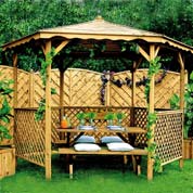tonnelle en bois lora - burger